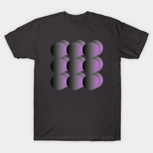 Gradient Purple Spheres T-Shirt